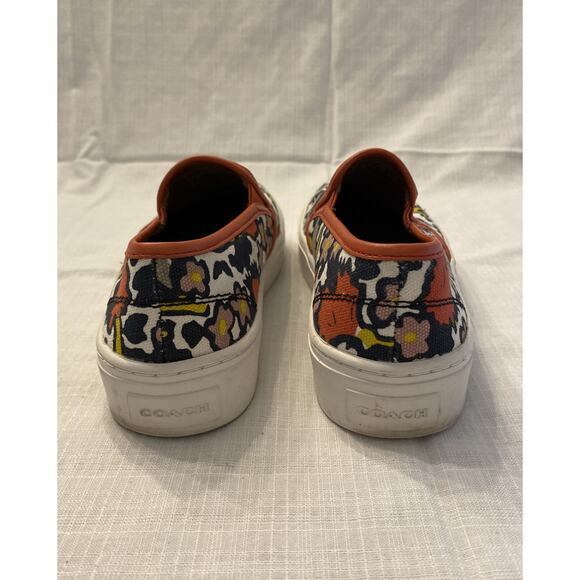 Coach Cameron Women’s White Print Slip On Slides Size 6.5 EUC - Picture 6 of 9